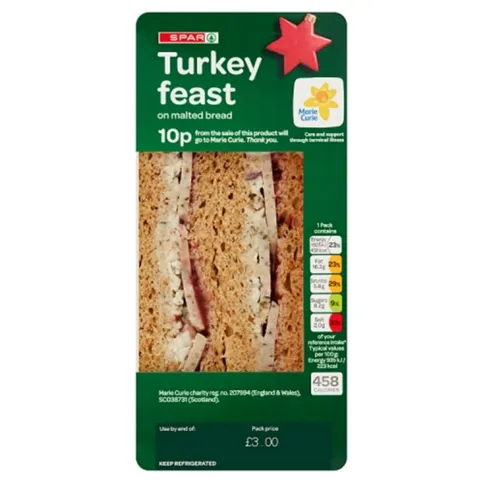 Spar Limited Edition Turkey Feast Sandwich