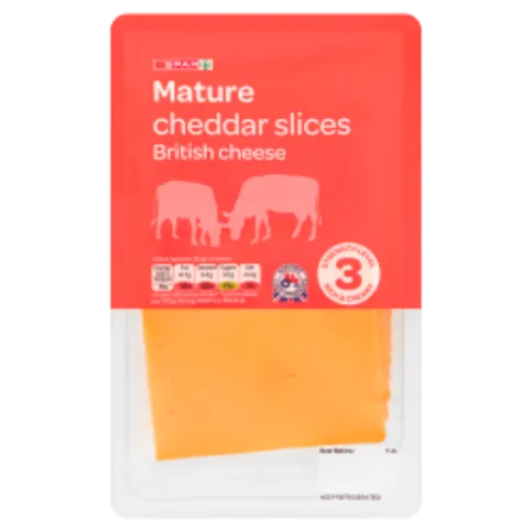 CHILLED: SPAR MATURE COLOURED CHEDDAR SLICES 200G