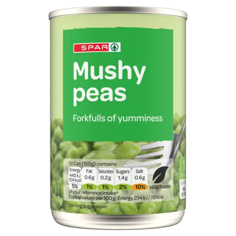 SPAR Mushy Peas Tin 300g