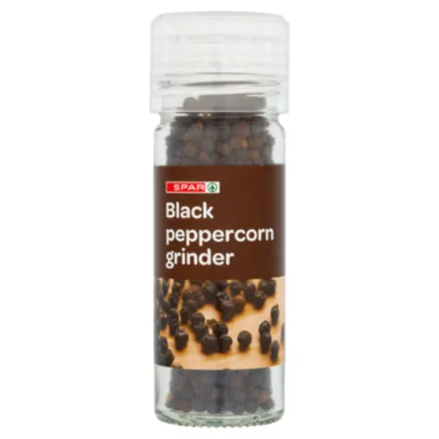 Spar Black Peppercorn Grinder 50g