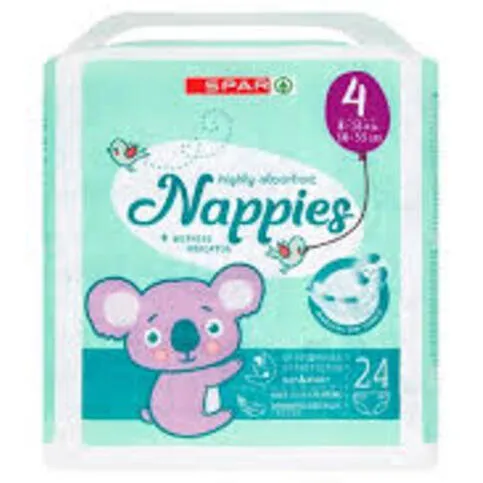 Spar Nappies Size 4 24s 