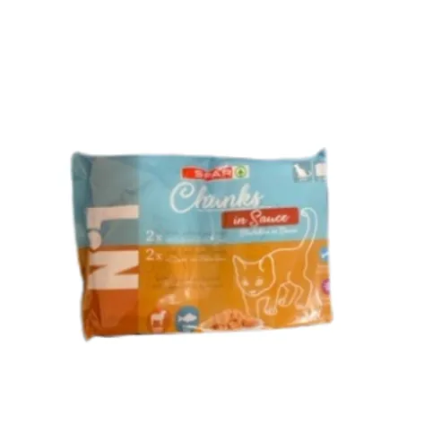 Spar No1 Cat Food Mixed Chucks In Sauce 4 x100g