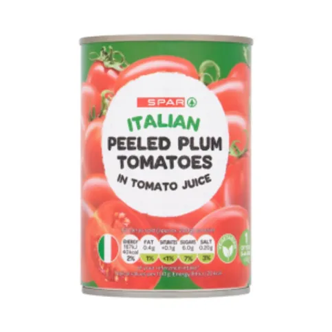Spar Italian Peeled Plum Tomatoes 400g