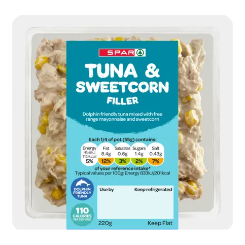 Spar Sandwich Filler Tuna & Sweetcorn 220g