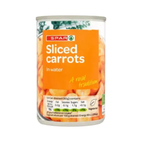 Spar Sliced Carrots 300g
