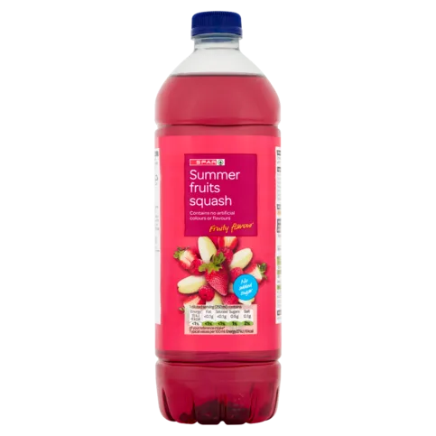 Spar Summer Fruits No Added Sugar Squash 1lL