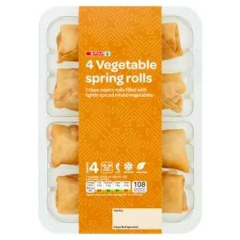 Spar Vegetable Spring Rolls x 4
