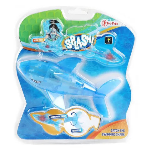 SPLASH SQUAD LIGHT UP, WIND UP DIVING SHARK