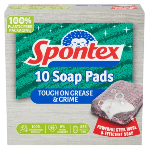Spontex 10 Soap Scourer Pads