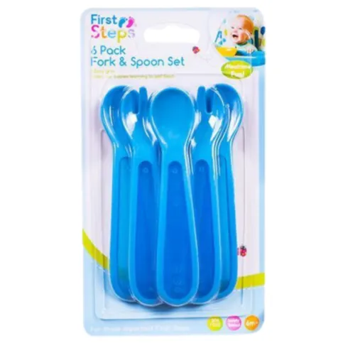 First Steps 6 Piece Spoon And Fork Set