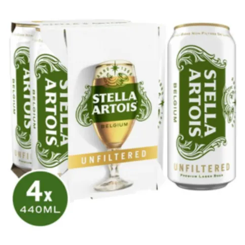 Stella Unfiltered 4 x 440ml