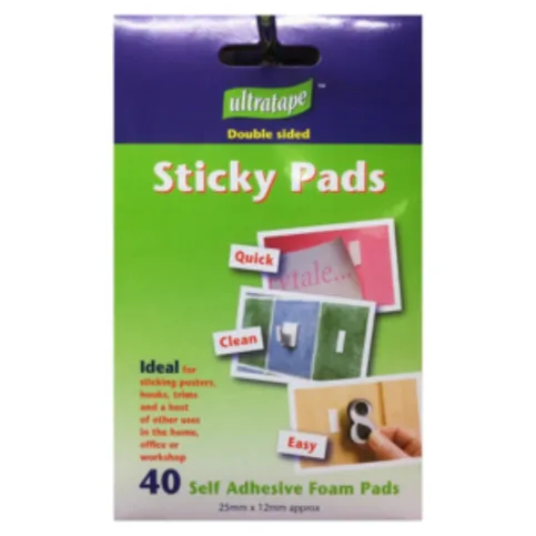 Ultratape Double Sided Sticky Pads 40 Pack