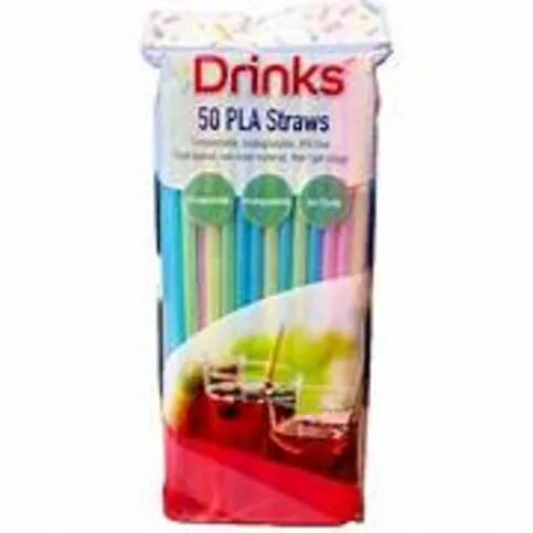 Solv X 50pk Pla Drinking Straws 50pk