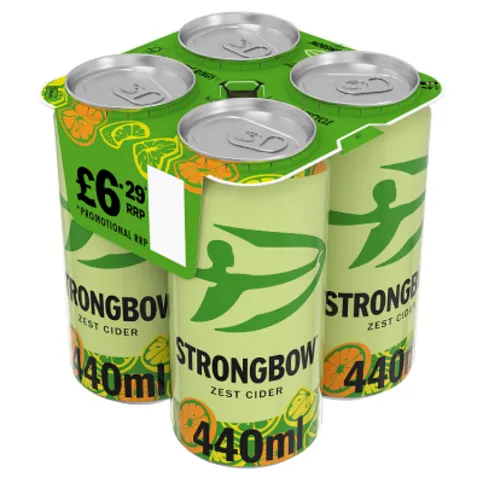 Strongbow Zest Cider 4 x 440ml
