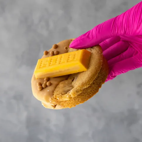 Stuffed Deluxe Cookie with Gold Bar