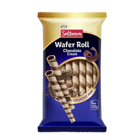 SULTANIM WAFER ROLLS CHOC 150G