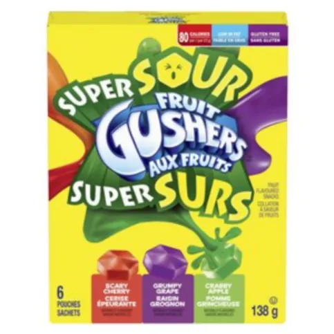 Fruit Gushers Super Sour 138g