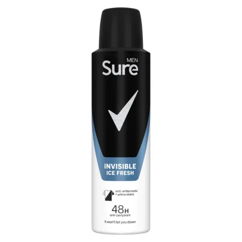 Sure Invisible Ice Anti-perspirant Aerosol Deodorant 150ml