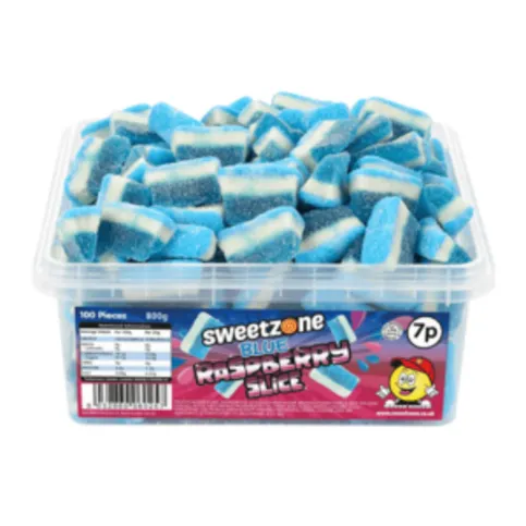 Sweetzone Blue Raspberry Slice 100 Pieces 800g