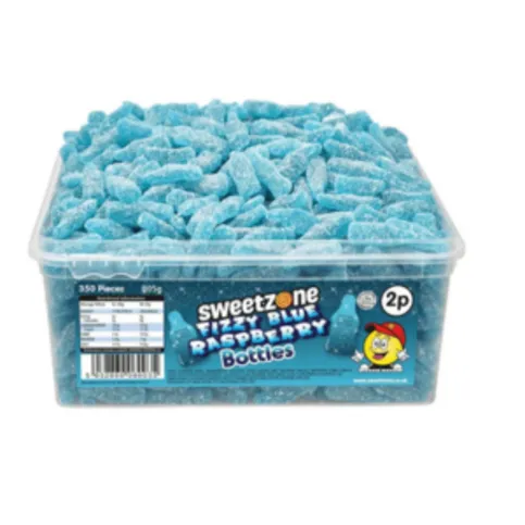 Sweetzone Fizzy Blue Raspberry Bottles 805g