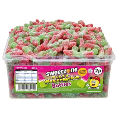 Sweetzone Fizzy Watermelon Bottles Tub