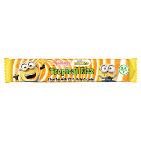 Swizzels Tropical Fizz Chew Bar with Fizzy Sherbet Centre 18g