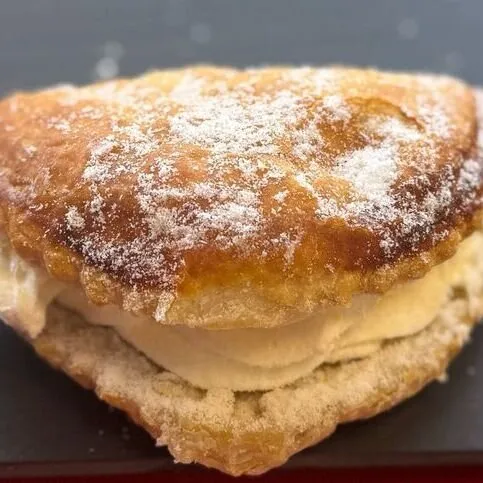 Synthetic Cream Apple Turnover