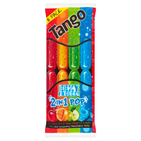 Tango 2 in 1 Freeze Pops 8 Pack (600ml)