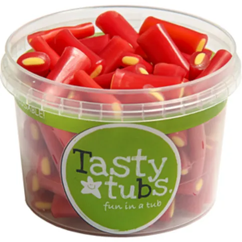 Tasty Tub Rhubarb & Custard Tubes 120g