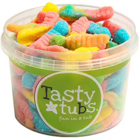 Tasty Tub Sour Worms 120g