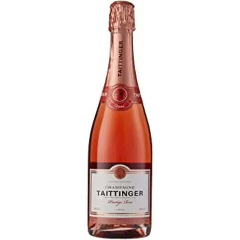 Taittinger Prestige Rose & 2 Glasses Ps 12.5% 75cl