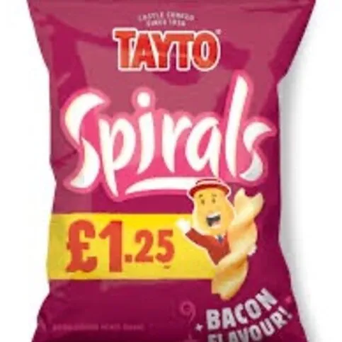 tayto spirals bacon 45g