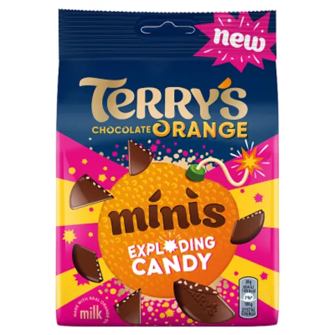 Terry's Chocolate Orange Minis Exploding Candy 105g - Sweets Bag