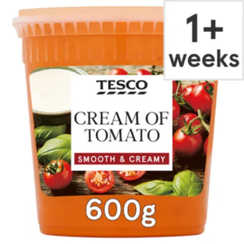 Tesco Cream Of Tomato Soup 600g (Fresh)