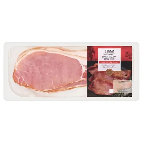 Tesco Smoked Back Bacon 300g (408222)