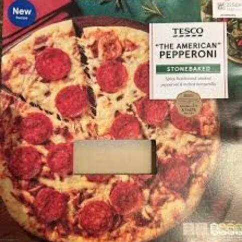Tesco Stone Baked American Pepperoni Pizza 311g