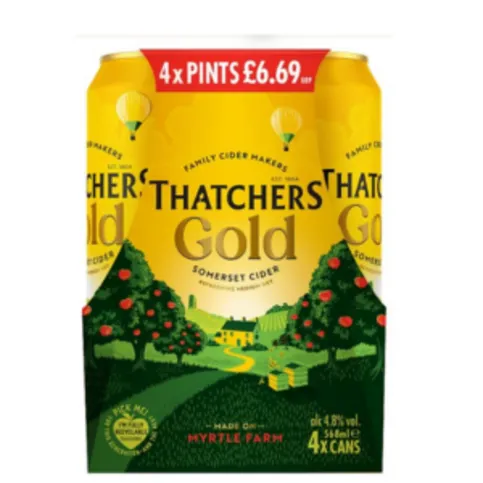 Thatchers Gold 4 x 568ml