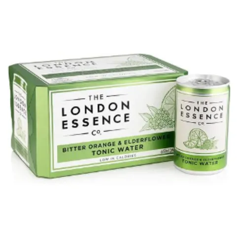 London Essence Blood Orange & Elderflower Tonic Water Cans 6 x 150ml