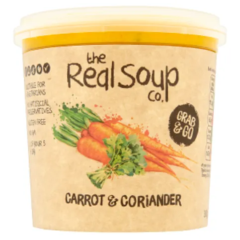 The Real Soup Co. Fresh Grab & Go Soup Carrot & Coriander 380g