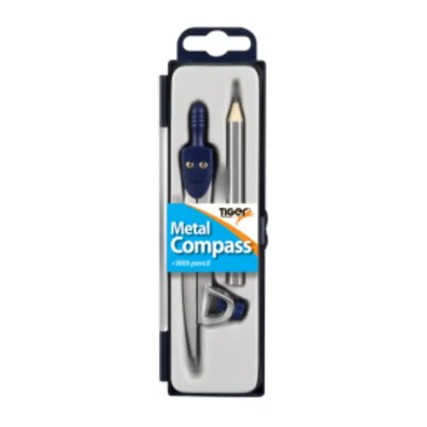 Tiger Metal Compass with Pencil