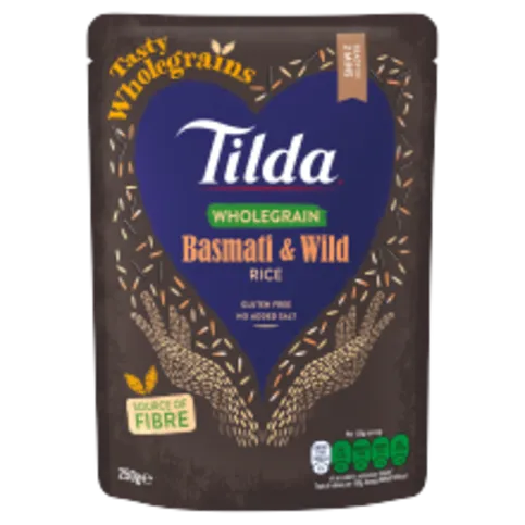 Tilda Microwave Wholegrain Basmati & Wild Rice 250g