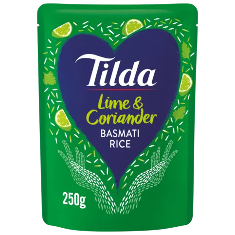 Tilda Microwave Lime & Coriander Basmati Rice 250g