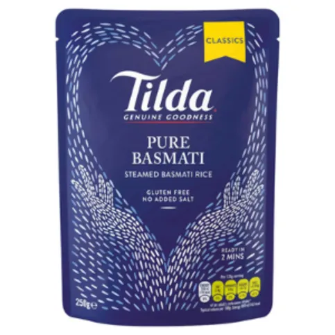 Tilda Steamed Plain Basmati Rice 250g