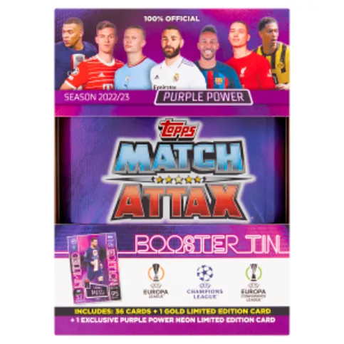Topps Match Attax Purple Power Booster Tin Season 2022/23