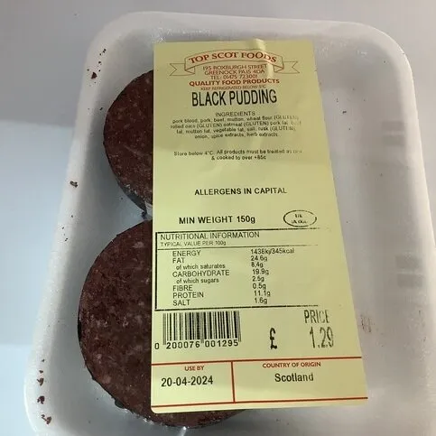 Top Scot Black Pudding