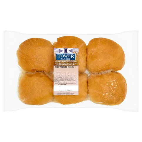 Tower Bakery 6 White Morning Rolls