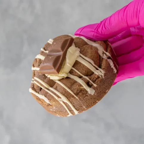 Triple Chocolate Stuffed Deluxe Cookie