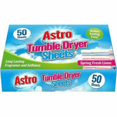 Astra Tumble Dryer Sheets 50 Pack