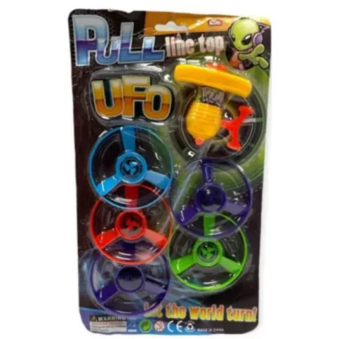 Carded Pull Spinning Top UFO
