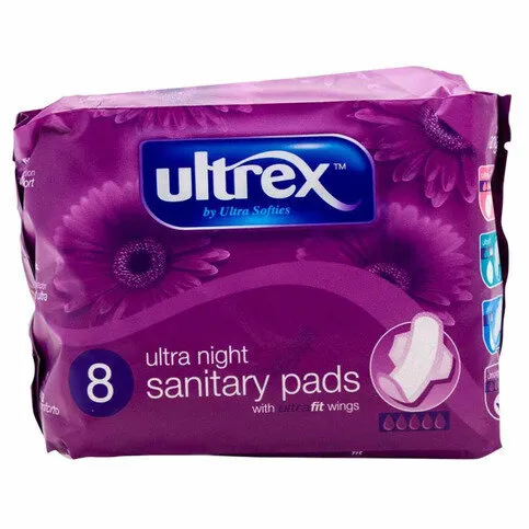 Ultex Ultra Night Sanitary Pads 8 Pack